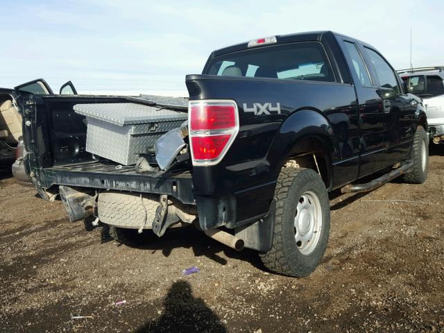 1FTFX1EV0AFB11341 - 2010 FORD F150 SUPER BLACK photo 4