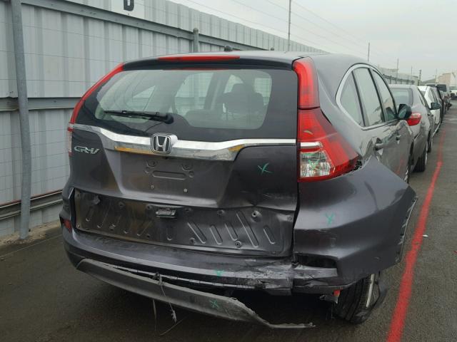 3CZRM3H37FG712614 - 2015 HONDA CR-V LX SILVER photo 4