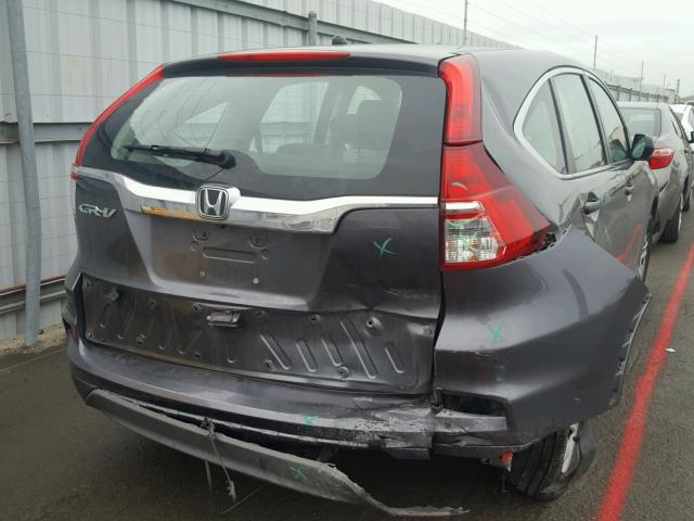 3CZRM3H37FG712614 - 2015 HONDA CR-V LX SILVER photo 9