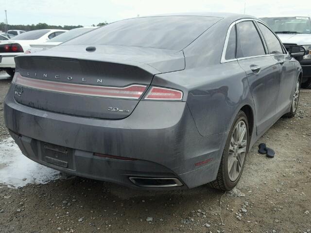 3LN6L2G92ER832668 - 2014 LINCOLN MKZ GRAY photo 4