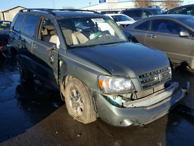 JTEEP21A650127343 - 2005 TOYOTA HIGHLANDER GREEN photo 1