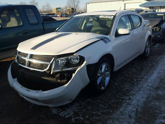 1B3LC76M78N619038 - 2008 DODGE AVENGER R/ WHITE photo 2