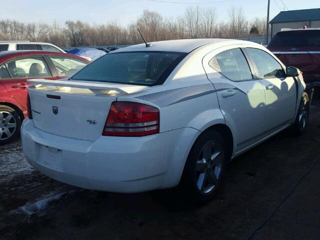 1B3LC76M78N619038 - 2008 DODGE AVENGER R/ WHITE photo 4