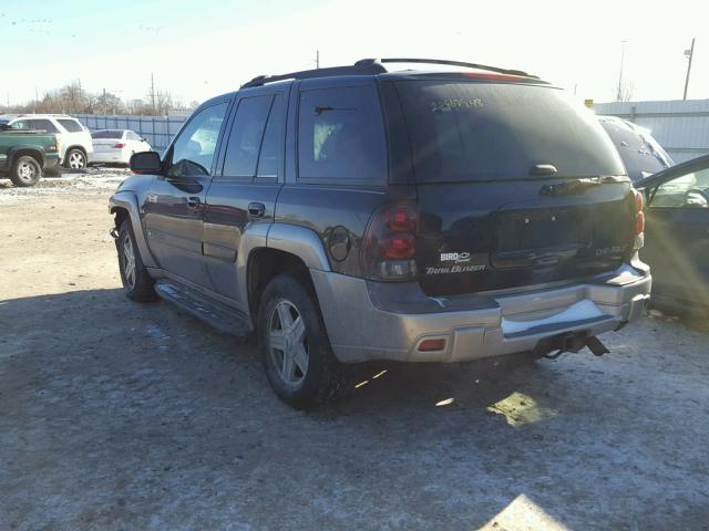 1GNDT13S622347388 - 2002 CHEVROLET TRAILBLAZE BLACK photo 3