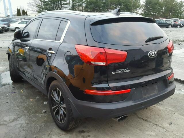 KNDPCCA66F7792214 - 2015 KIA SPORTAGE E BLACK photo 3