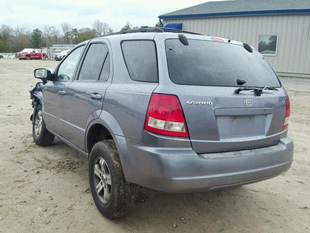 KNDJD733035169000 - 2003 KIA SORENTO EX GRAY photo 3