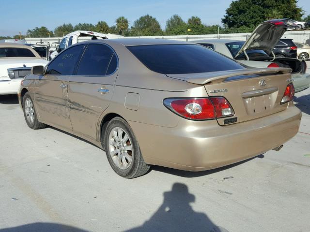 JTHBF30G830133677 - 2003 LEXUS ES 300 TAN photo 3