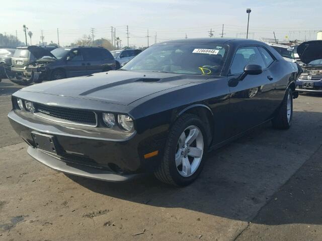 2B3CJ4DG6BH502195 - 2011 DODGE CHALLENGER BLACK photo 2