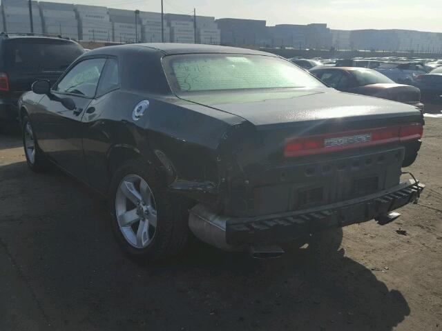 2B3CJ4DG6BH502195 - 2011 DODGE CHALLENGER BLACK photo 3