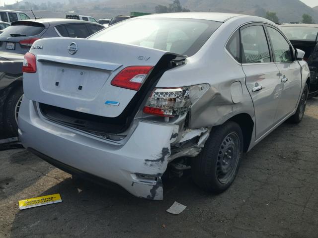 3N1AB7AP5DL690732 - 2013 NISSAN SENTRA S SILVER photo 4