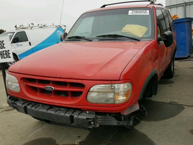 1FMYU22E9XUC27634 - 1999 FORD EXPLORER BURGUNDY photo 2