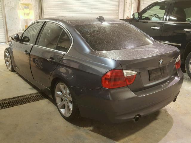 WBAVB73548VH24160 - 2008 BMW 335 I GRAY photo 3