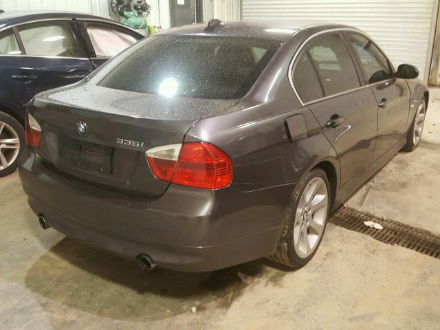 WBAVB73548VH24160 - 2008 BMW 335 I GRAY photo 4