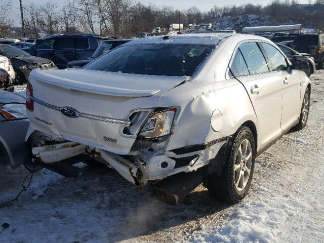 1FAHP2KT1AG112239 - 2010 FORD TAURUS SHO WHITE photo 4