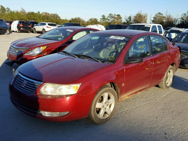 1G8AL55F76Z113514 - 2006 SATURN ION LEVEL MAROON photo 2