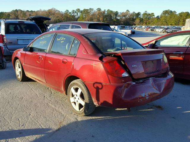 1G8AL55F76Z113514 - 2006 SATURN ION LEVEL MAROON photo 3