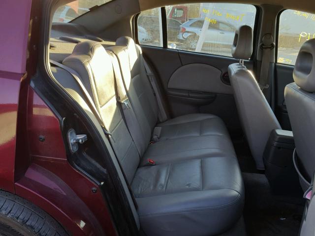 1G8AL55F76Z113514 - 2006 SATURN ION LEVEL MAROON photo 6