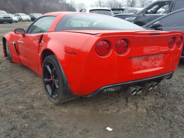 1G1YR2DW4D5105824 - 2013 CHEVROLET CORVETTE G RED photo 3