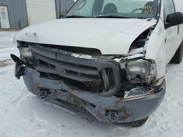 3FTNF20L83MB42527 - 2003 FORD F250 SUPER WHITE photo 9