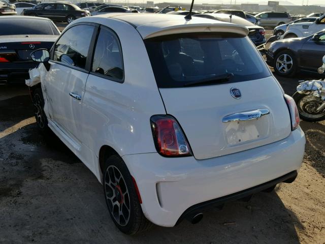 3C3CFFHH8DT608516 - 2013 FIAT 500 SPORT WHITE photo 3