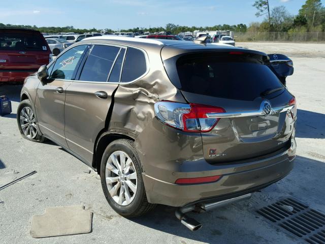 LRBFXBSA3HD007468 - 2017 BUICK ENVISION E BROWN photo 3