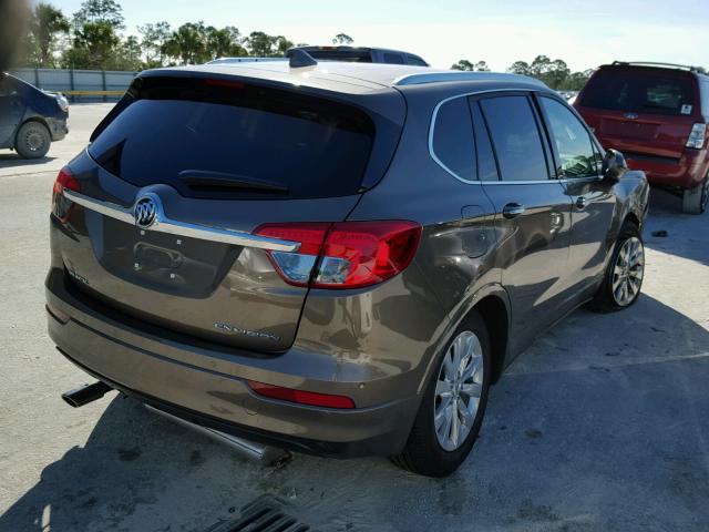 LRBFXBSA3HD007468 - 2017 BUICK ENVISION E BROWN photo 4