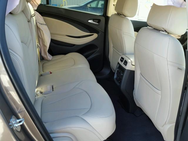 LRBFXBSA3HD007468 - 2017 BUICK ENVISION E BROWN photo 6