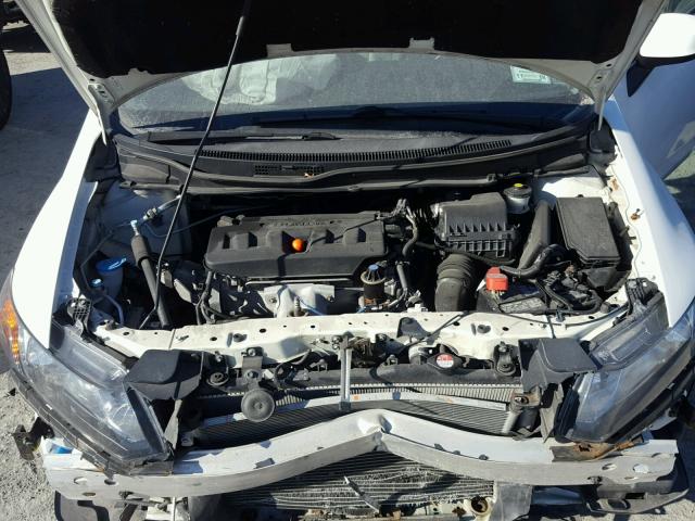 2HGFB2F59CH573340 - 2012 HONDA CIVIC LX WHITE photo 7