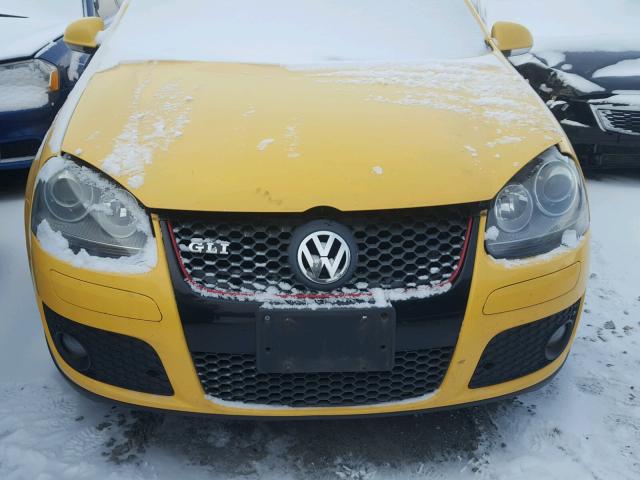 3VWWJ71K57M173095 - 2007 VOLKSWAGEN JETTA GLI YELLOW photo 7