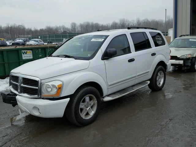 1D8HB58D85F622577 - 2005 DODGE DURANGO LI WHITE photo 2