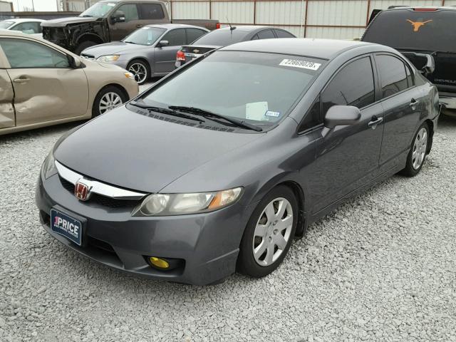 2HGFA1F51BH302560 - 2011 HONDA CIVIC LX GRAY photo 2