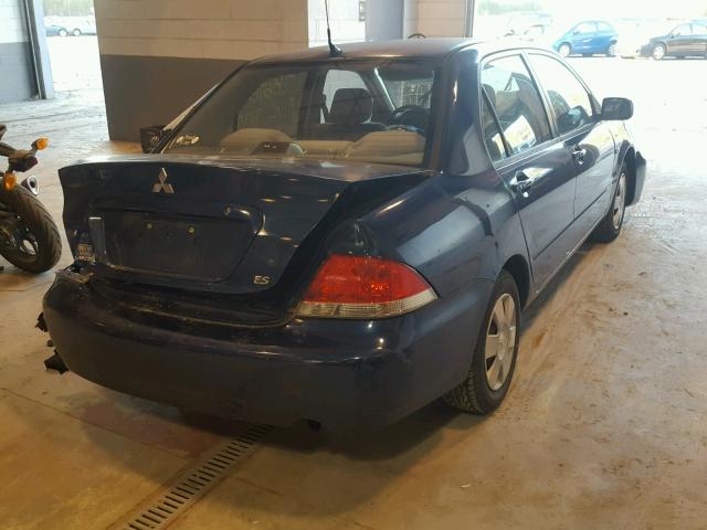 JA3AJ26EX5U049432 - 2005 MITSUBISHI LANCER ES BLUE photo 4