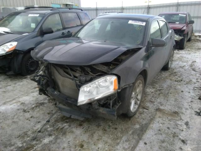 1C3CDZCB8CN182447 - 2012 DODGE AVENGER SX BLACK photo 2