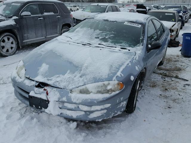 2B3HD46R24H707740 - 2004 DODGE INTREPID S BLUE photo 2