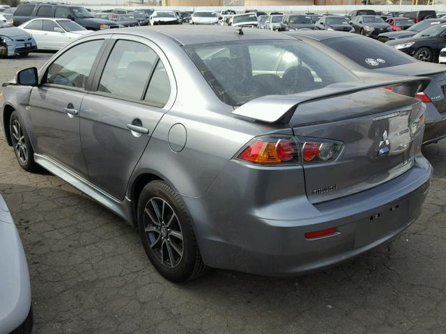 JA32U2FU9HU012699 - 2017 MITSUBISHI LANCER ES GRAY photo 3