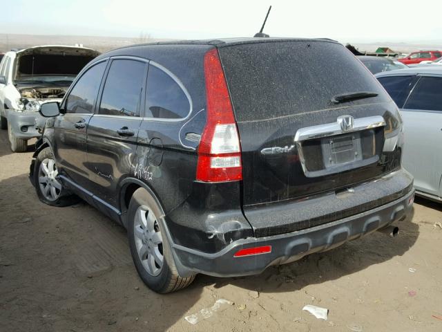 5J6RE38729L011082 - 2009 HONDA CR-V EXL BLACK photo 3