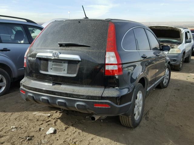 5J6RE38729L011082 - 2009 HONDA CR-V EXL BLACK photo 4