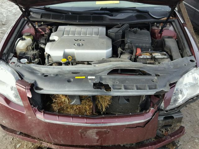 4T1BK36B57U252502 - 2007 TOYOTA AVALON XL MAROON photo 7