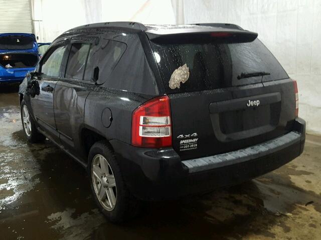1J4FF47B89D107529 - 2009 JEEP COMPASS SP BLACK photo 3