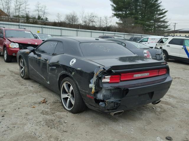 2B3CJ7DW6AH161324 - 2010 DODGE CHALLENGER BLACK photo 3