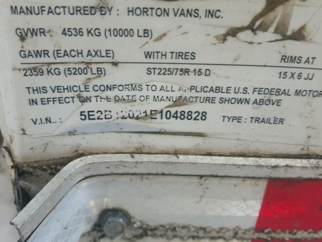 5E2B12021E1048828 - 2014 HORT CARGO HY71 WHITE photo 10