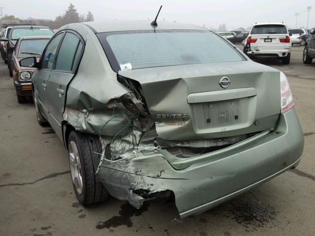 3N1AB61E58L655137 - 2008 NISSAN SENTRA 2.0 GREEN photo 3