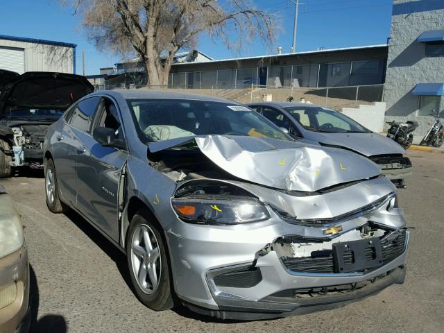 1G1ZB5ST0HF141223 - 2017 CHEVROLET MALIBU LS SILVER photo 1