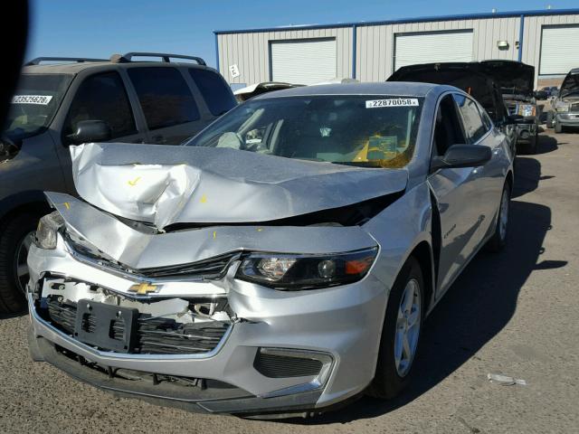 1G1ZB5ST0HF141223 - 2017 CHEVROLET MALIBU LS SILVER photo 2