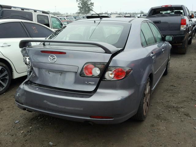 1YVHP84D465M63310 - 2006 MAZDA 6 S GRAY photo 4