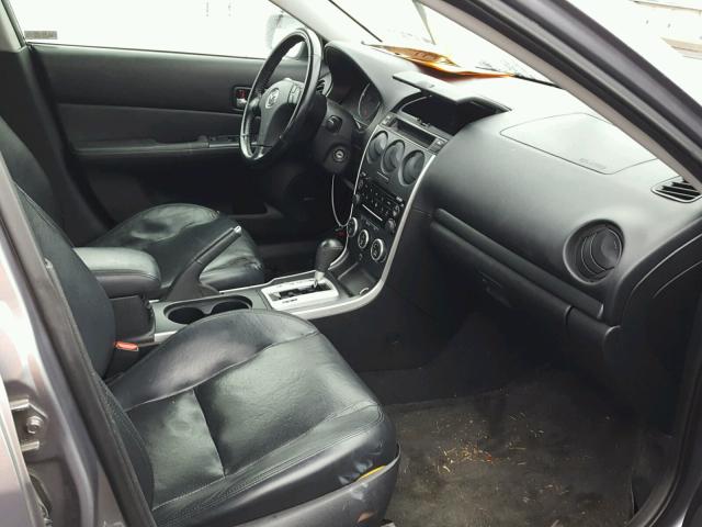 1YVHP84D465M63310 - 2006 MAZDA 6 S GRAY photo 5