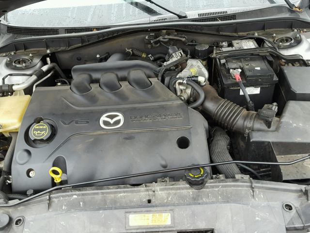 1YVHP84D465M63310 - 2006 MAZDA 6 S GRAY photo 7