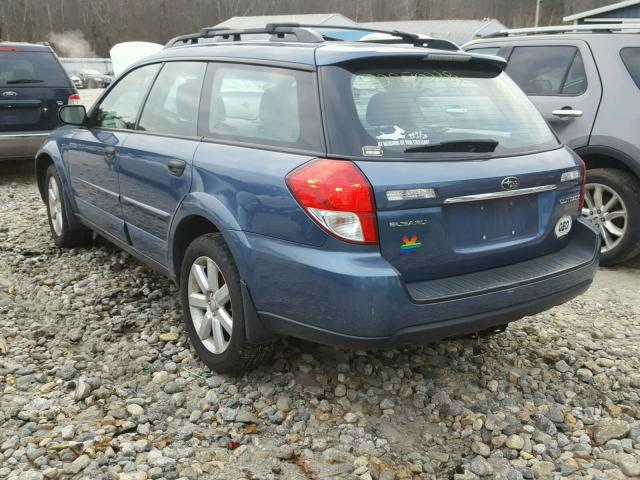 4S4BP61C187351109 - 2008 SUBARU OUTBACK 2. BLUE photo 3