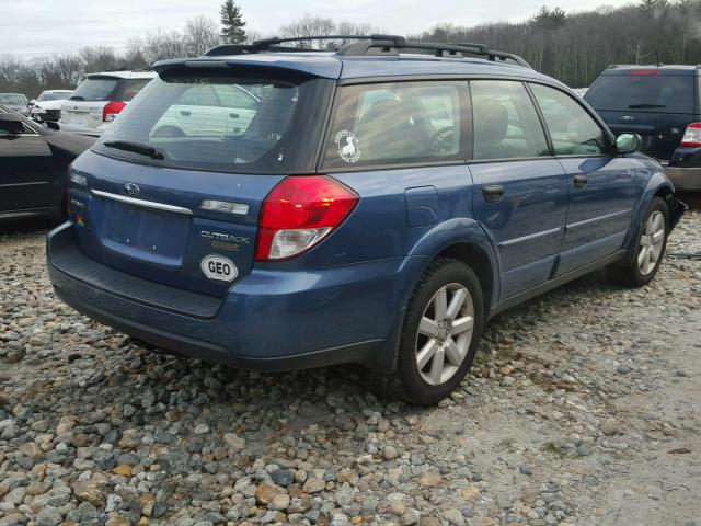 4S4BP61C187351109 - 2008 SUBARU OUTBACK 2. BLUE photo 4