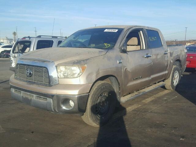 5TBET541X8S458532 - 2008 TOYOTA TUNDRA CRE BROWN photo 2